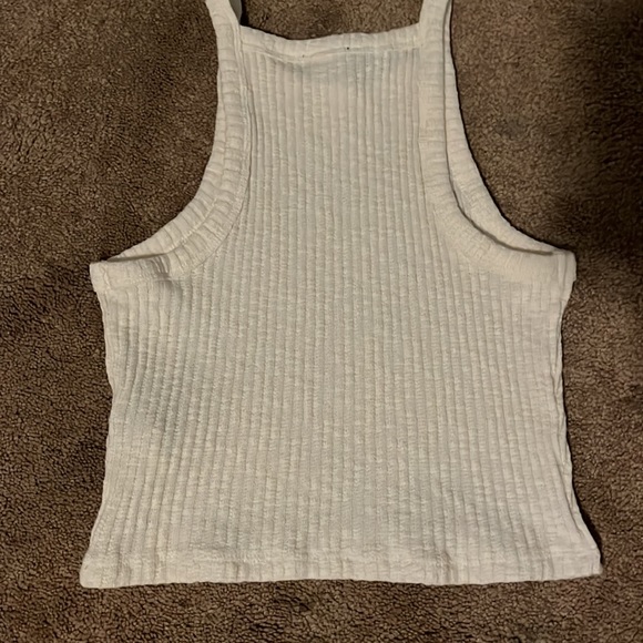 white cropped tank (never worn) - Picture 2 of 2